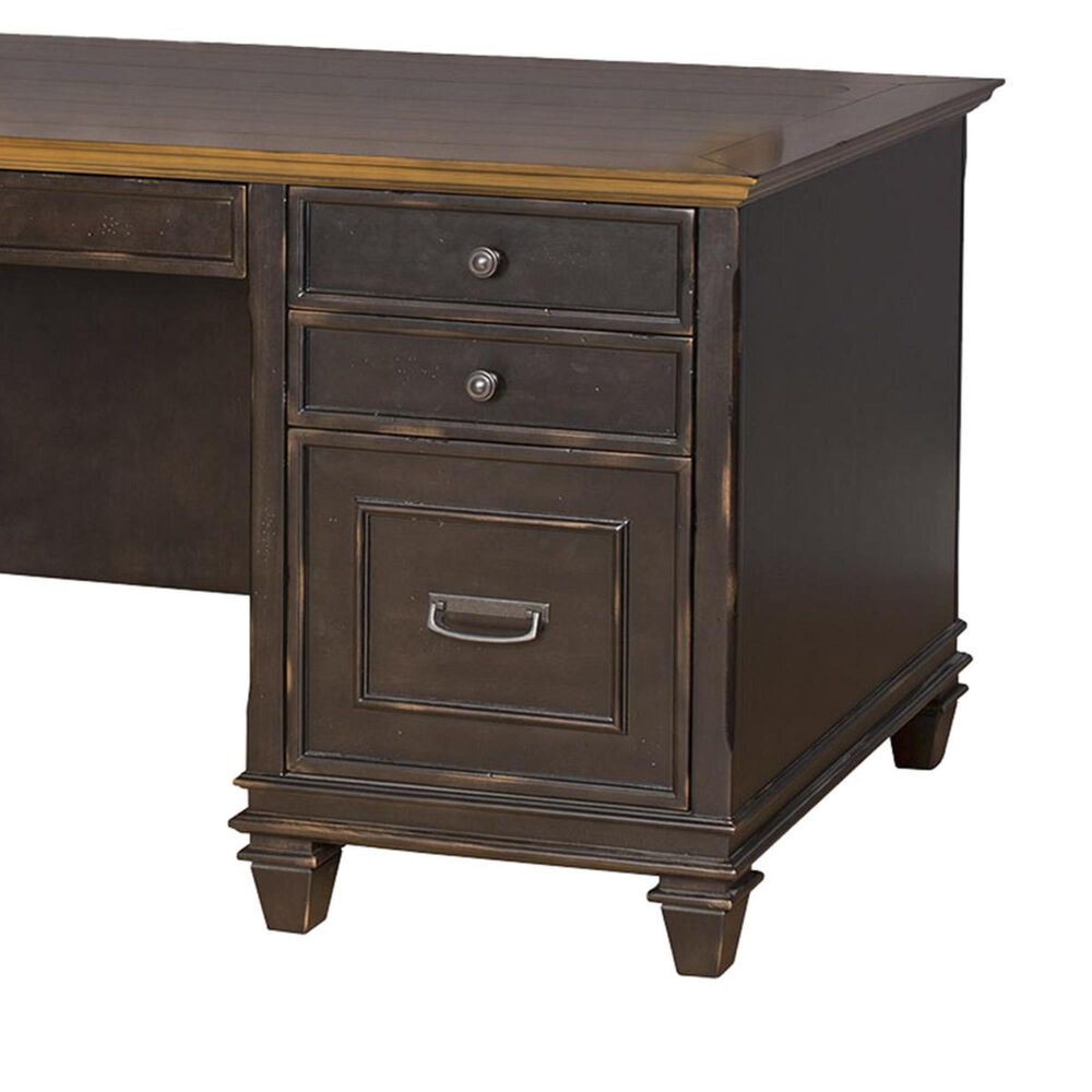 Wycliff Bay Hartford Executive Desk in Two Tone Rubbed, , large