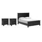 Ashley Lanolee 3-Piece Queen Bed with Two Nightstands in Black, , large