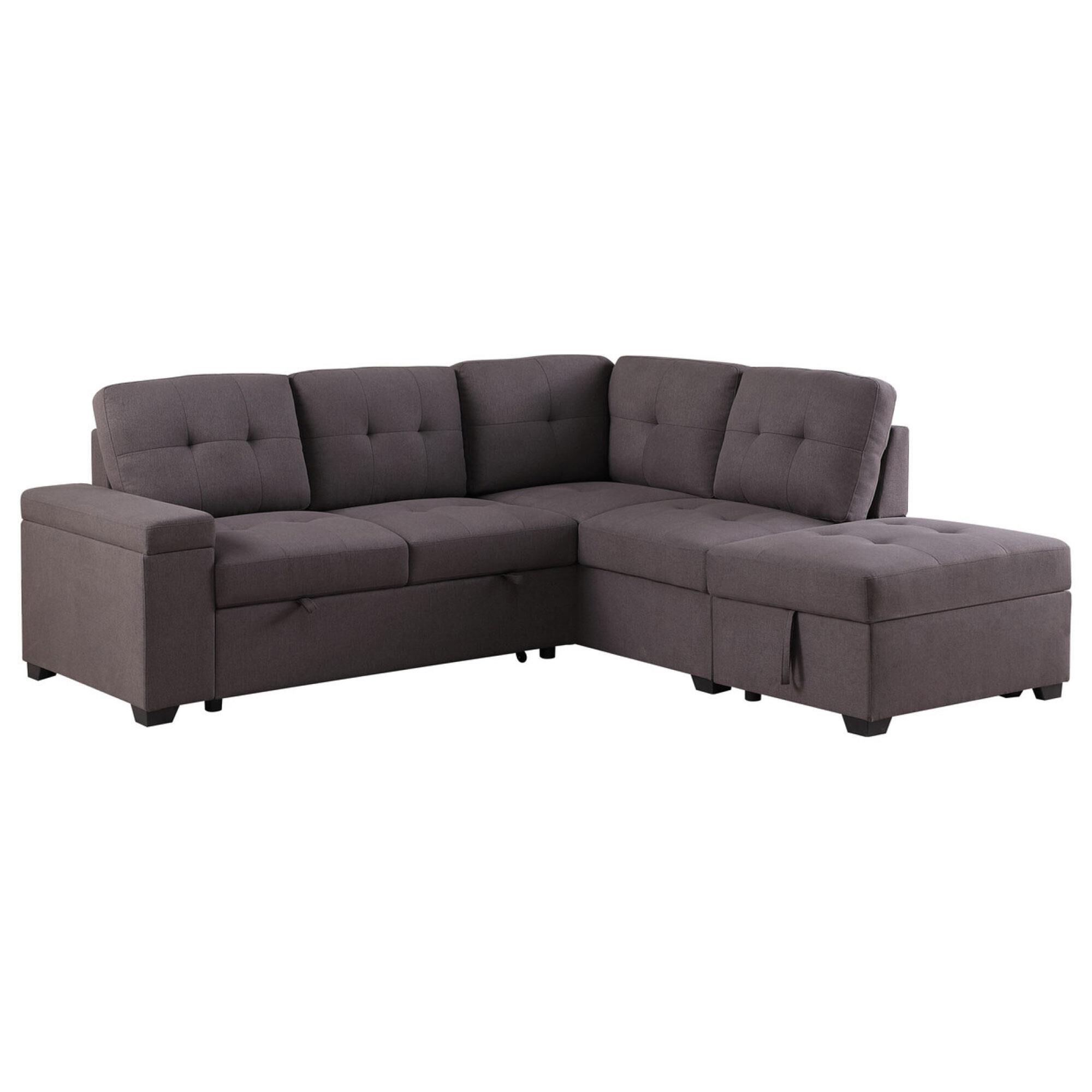 2 piece carter storage cheap sleeper sectional