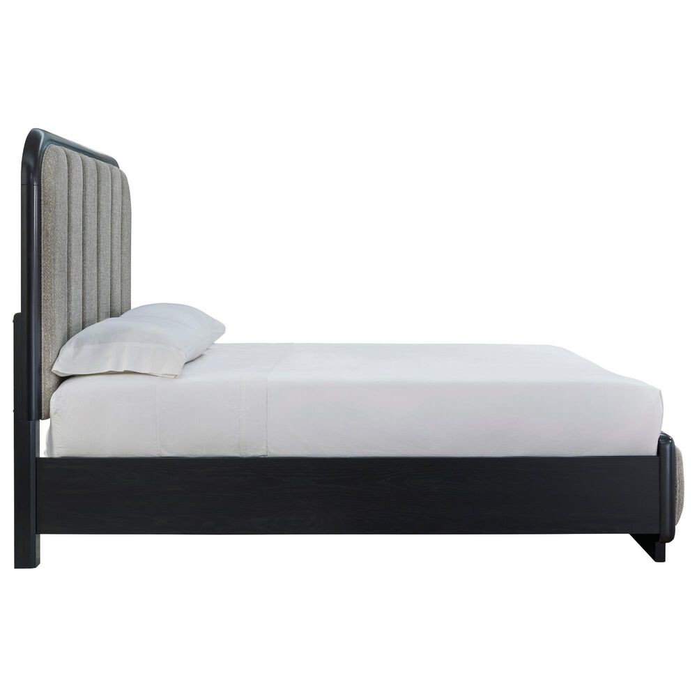 Millenium Rowanbeck Queen Upholstered Panel Bed in Black Finish, , large