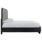Millenium Rowanbeck Queen Upholstered Panel Bed in Black Finish, , large