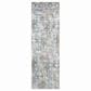 Surya Solar 3" x 9"10" Dark Blue, Charcoal, Light Gray, White and Saffron Runner, , large