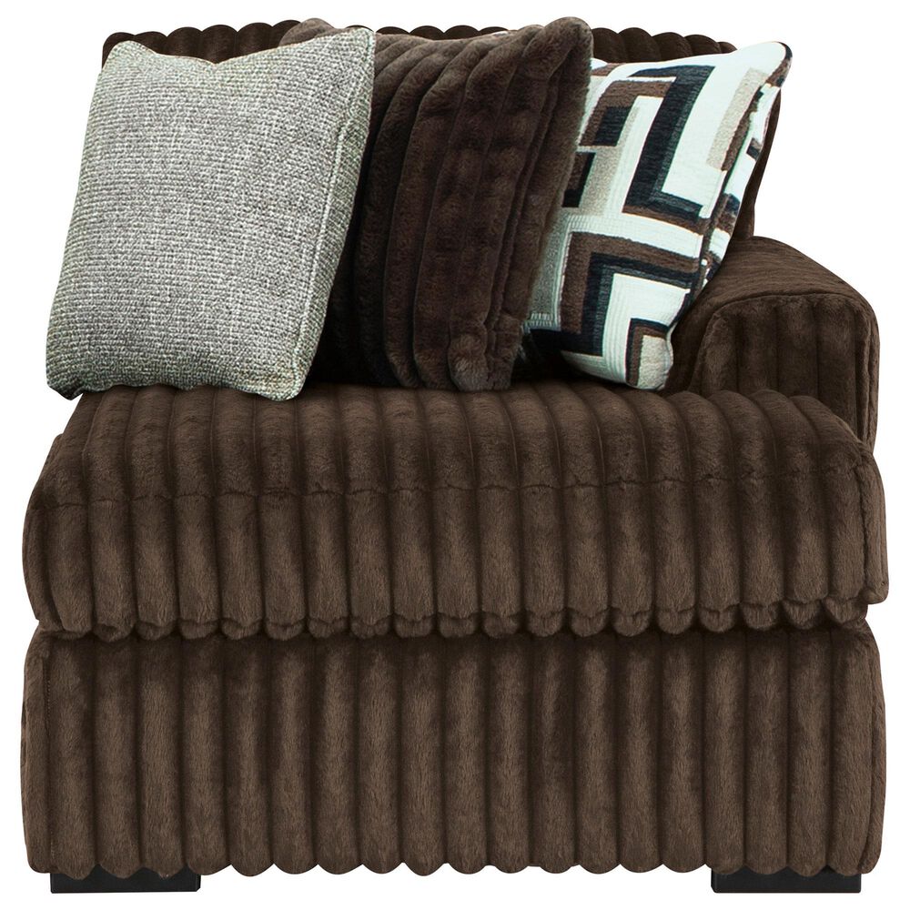 Ashley Midnight-Madness 2-Piece Right Facing Sectional with Chaise in Chocolate, , large