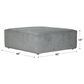 Hartsfield Glacier Cocktail Ottoman in Shark, , large