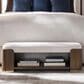 Century Furniture Carino Upholstered Bench in Cocoa, , large