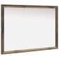 Ashley Chirason Dresser Mirror in Warm Natural Brown, , large