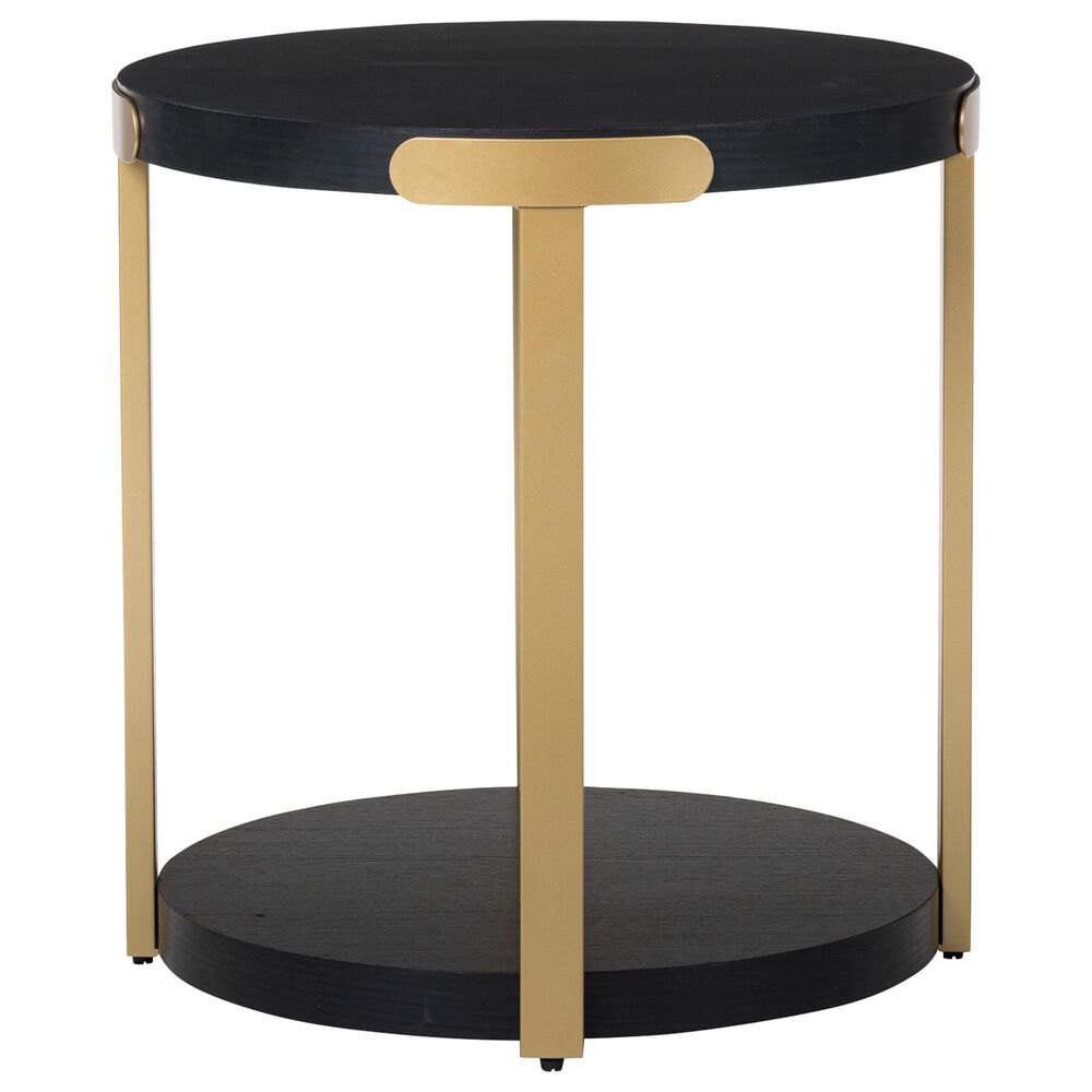 Ashley Shylore Occasional Table Set in Black and Brass (Set of 3), , large