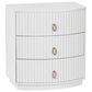 Linden Boulevard Ciarra 3-Drawer Nightstand in White, , large