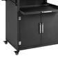 Hearth and Haven Patio Serving Cart in Matte Black, , large