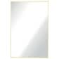 Garber Collection Rectangular Metal Wall Mirror in Brass, , large