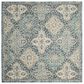 Safavieh Evoke EVK274C 5"1" Square Light Blue and Ivory Area Rug, , large