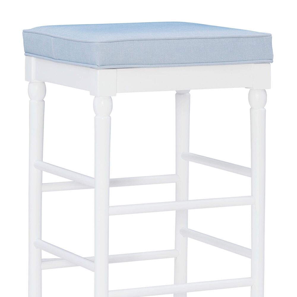 Linon Home Decor Dehart Bar Stool in White, , large