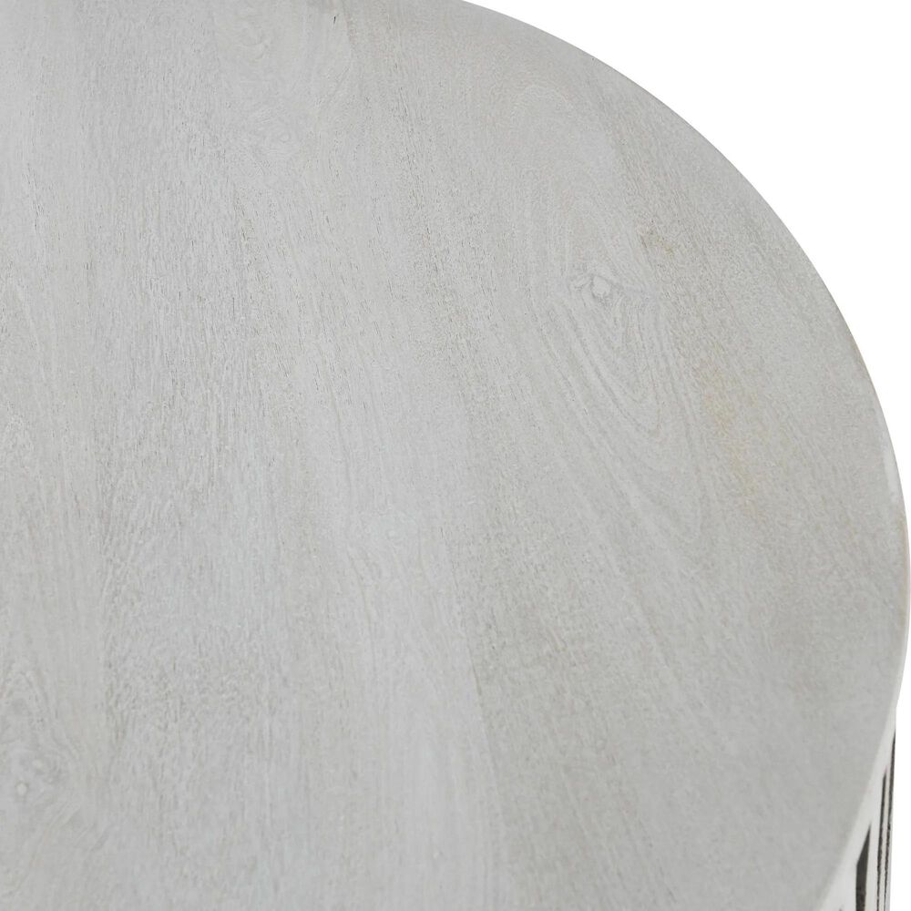 Classic Home Mrytle 24&quot; Round End Table in Mango Wood, , large