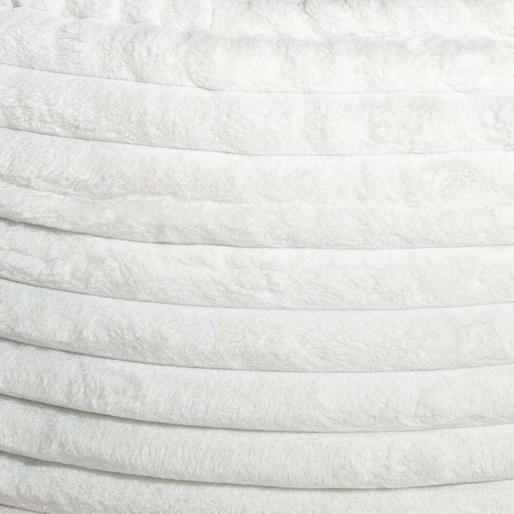 Jaxx Saxx 4&#39; Plush Bean Bag Chair in Ivory, , large