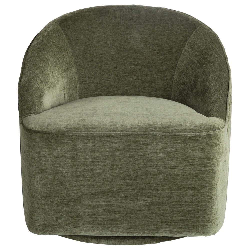 Waltham Lulu Swivel Accent Chair in Green, , large