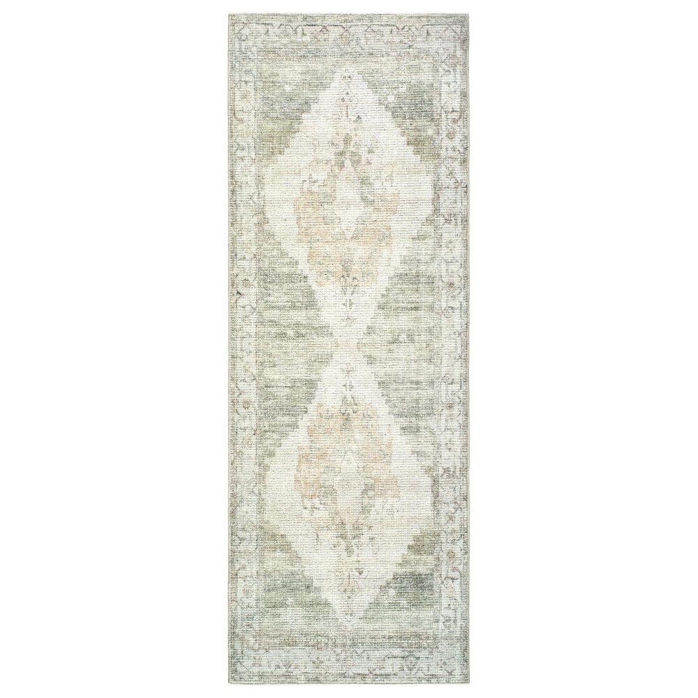 37B 37B Luca Ivory, Olive, Tan and Light Brown 2"7" x 7"3" Runner, , large