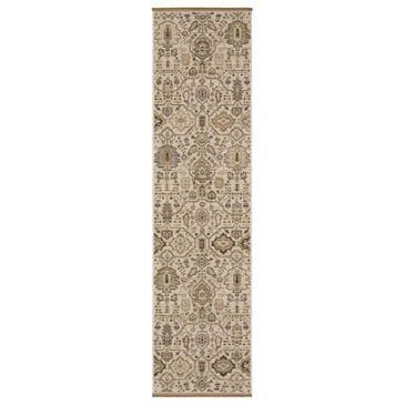 Oriental Weavers Acacia Ivory and Gold 2"6" x 10" Runner, , large