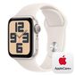 Apple Watch SE GPS 40mm Starlight Aluminum Case with Starlight Sport Band - S/M, , large