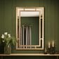 Creative Coop Vintage Glass Wall Mirror in Gold, , large