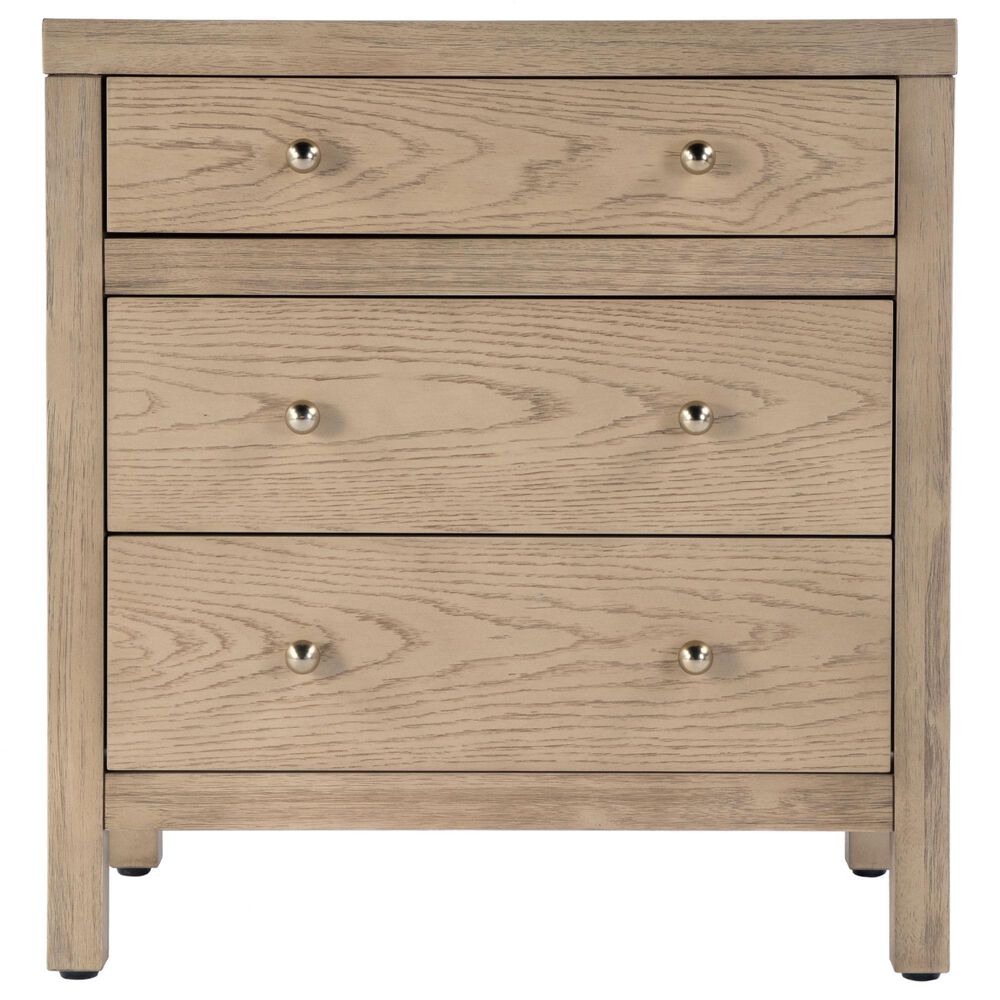 Butler Specialty Company Nora 3 Drawer Nightstand in Light Oak, , large