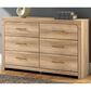 Ashley Kinlanni 6-Drawer Dresser in Tan, , large