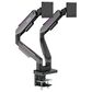 MSI Full-Motion Dual Monitor Mount for 17"-35" Screen in Matte Black and Painted Grey, , large