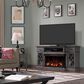 Fabio Flames Hamilton Panorama Media Mantel in Weathered Gray, , large