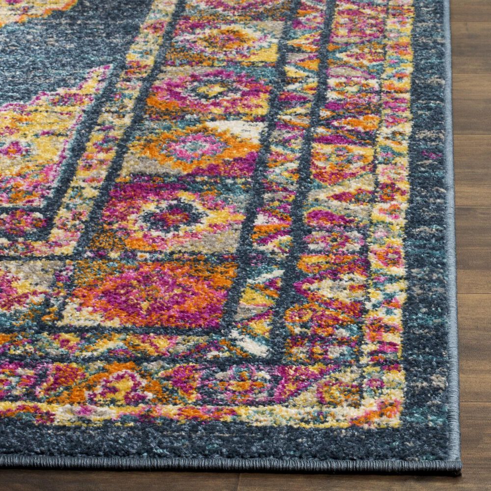 Safavieh Madison MAD133C 10&#39; x 14&#39; Blue and Fuchsia Area Rug, , large
