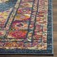 Safavieh Madison MAD133C 10" x 14" Blue and Fuchsia Area Rug, , large