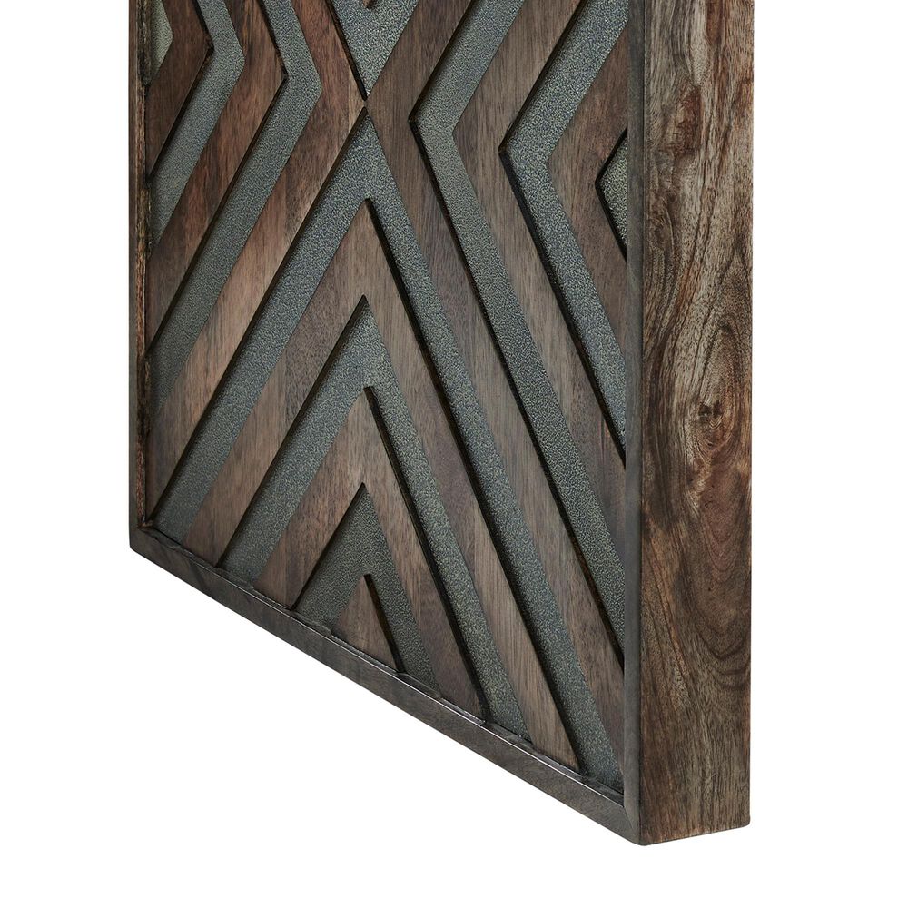 Ashley Dreggan Square End Table in Warm Walnut, , large