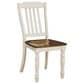 Ashley Wirloni 5-Piece Round Dining Set in Antique White and Brown, , large
