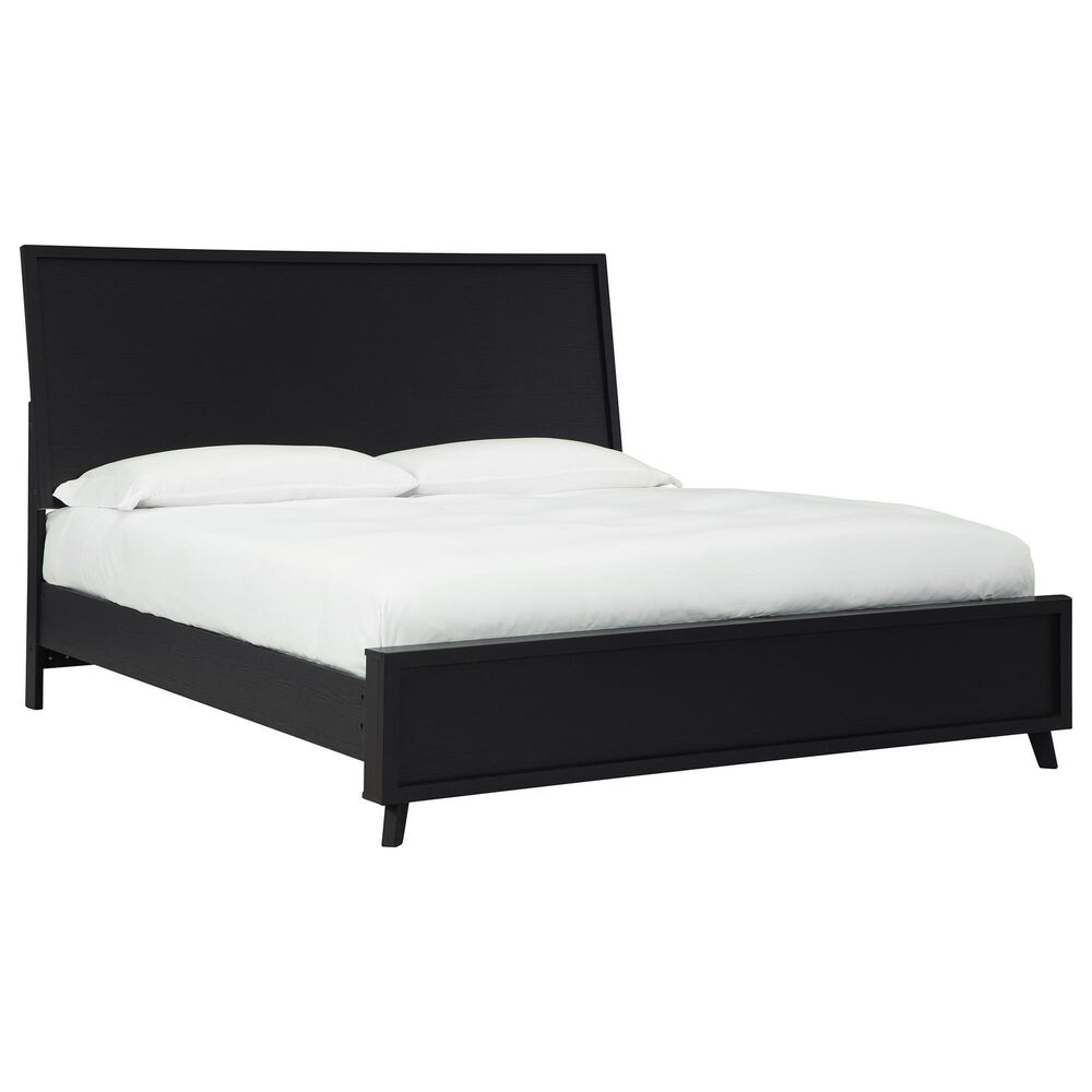 Ashley Danziar 4-Piece Queen Bedroom Set in Matte Black, , large