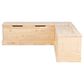 Linon Home Decor Tobin Backless Nook in Unfinished Natural, , large