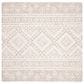 Safavieh Micro-Loop Southwestern 5" Square Beige and Ivory Area Rug, , large