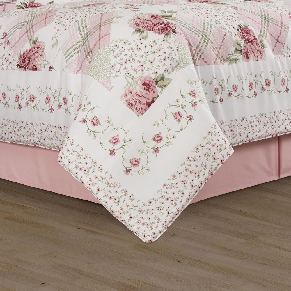 J. Queen New York Bungalow 4-Piece Full Comforter Set in Rose, , large