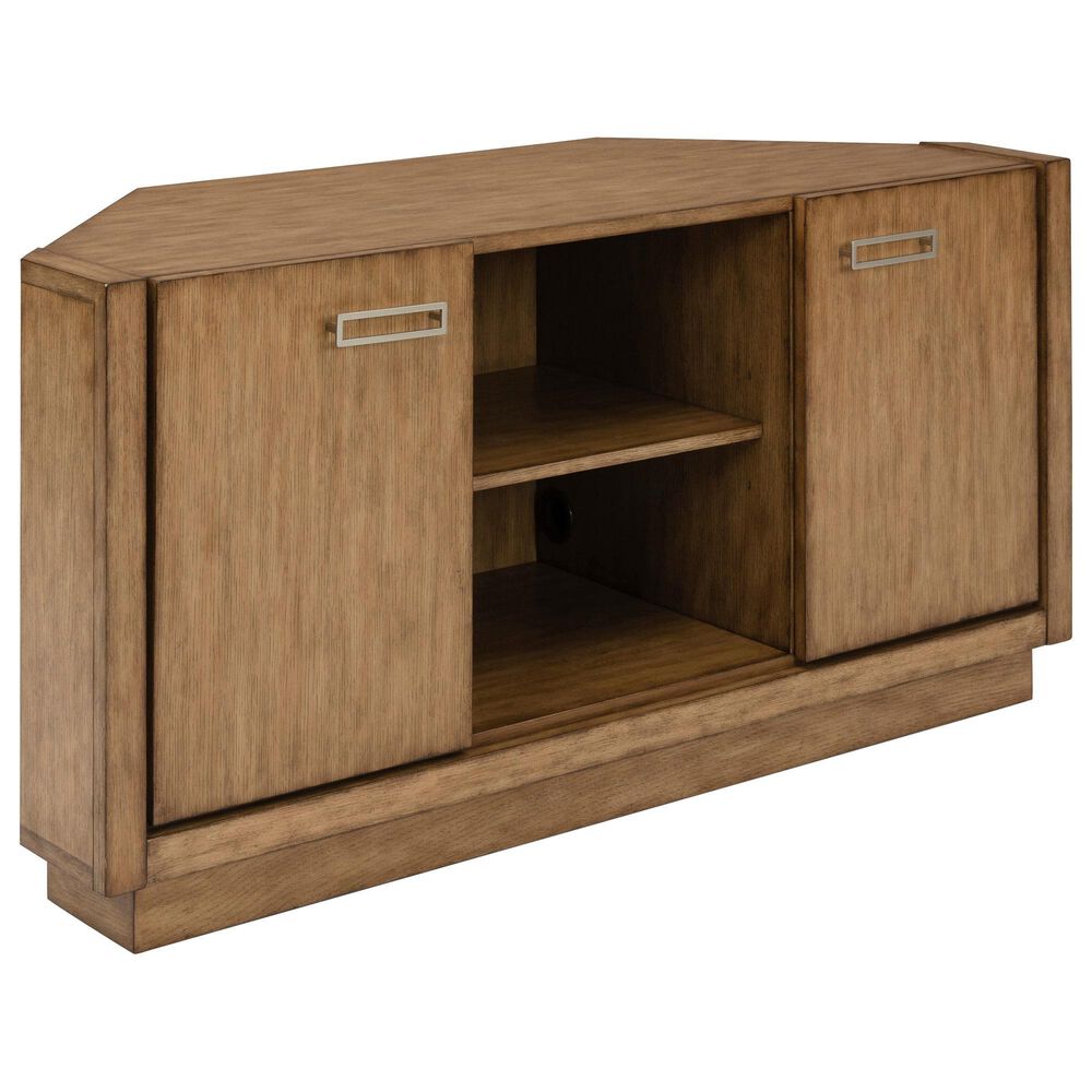 Homestyles Big Sur 54" Corner Entertainment Center in Oak, , large