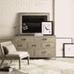 Bernhardt Highland Park Shaw 7-Drawer Dresser in Morel and Glazed Silver, , large