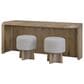 Sterling Timber Pagosa Entertainment Console Table with Stools in Knotty Oak, , large