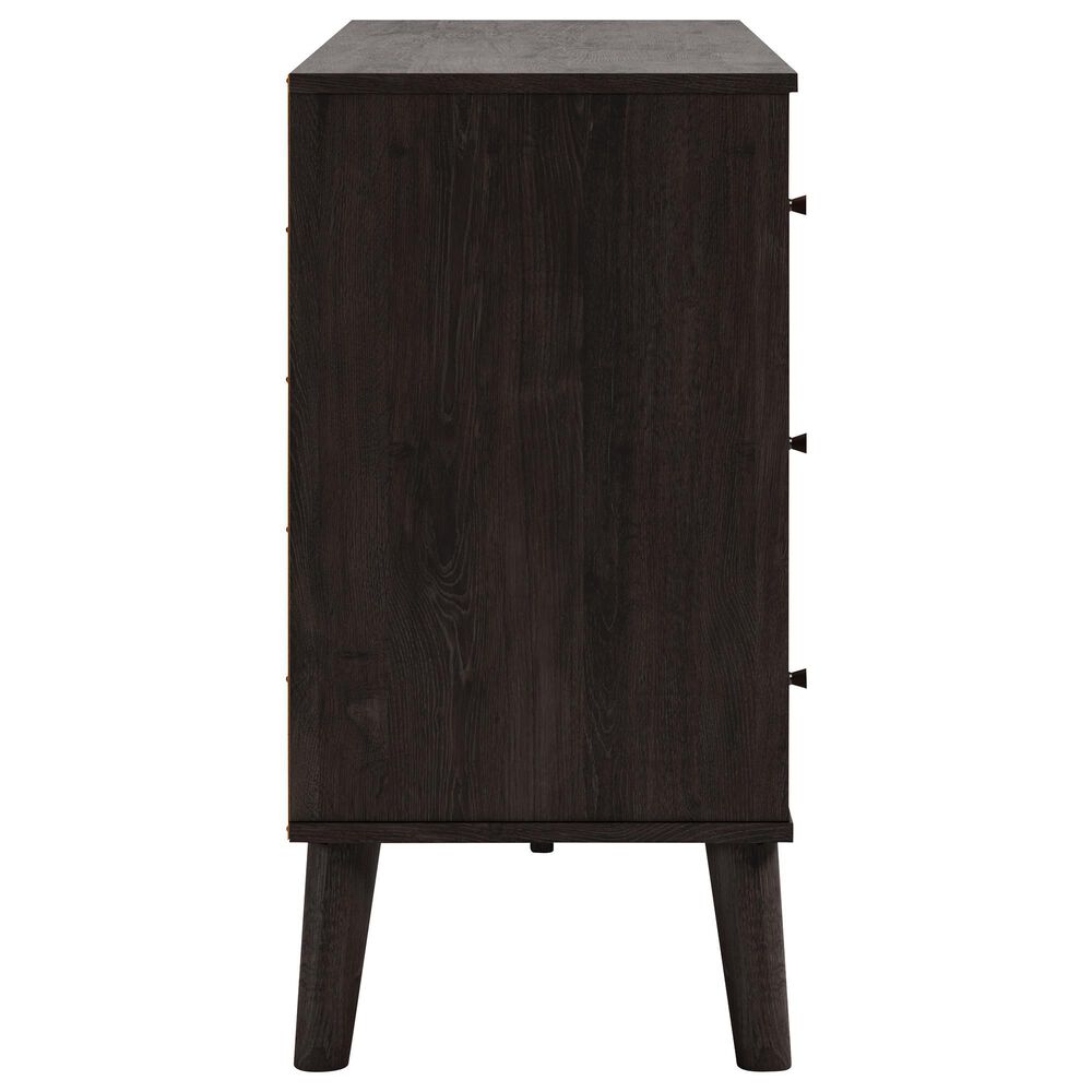 Ashley Piperton 6-Drawer Dresser in Brown and Dark Charcoal, , large
