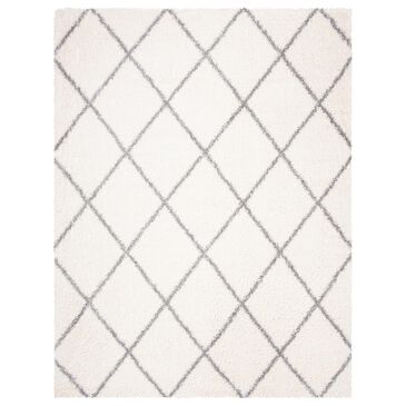 Safavieh Parma Shag PMA515A 8" x 10" Cream and Grey Area Rug, , large