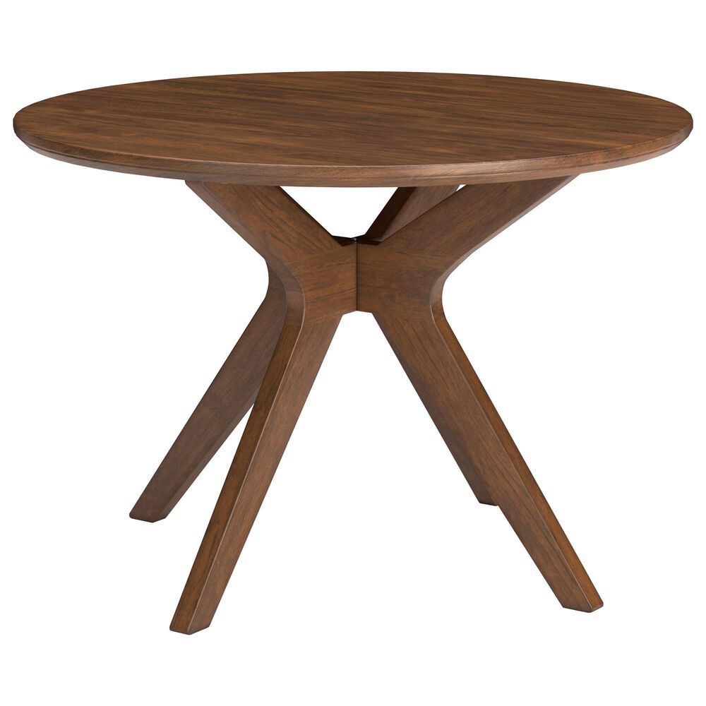 Ashley Lyncott Round Dining Table in Medium Brown - Table Only, , large