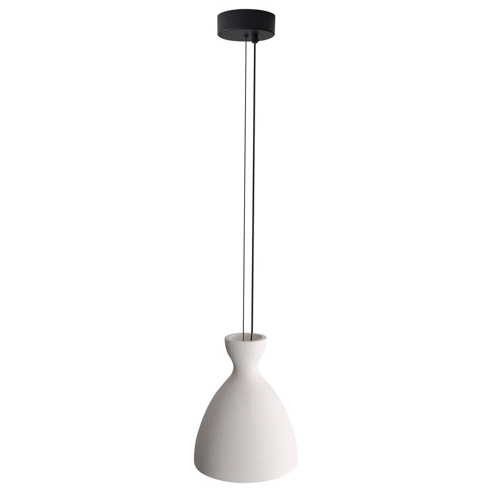 Golden Lighting Aethera 10" 1-Light LED Pendant in White Sandstone, , large