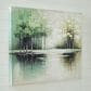 Ashley Garlenridge 48" x 36" Wall Art in Green, Tan and White, , large