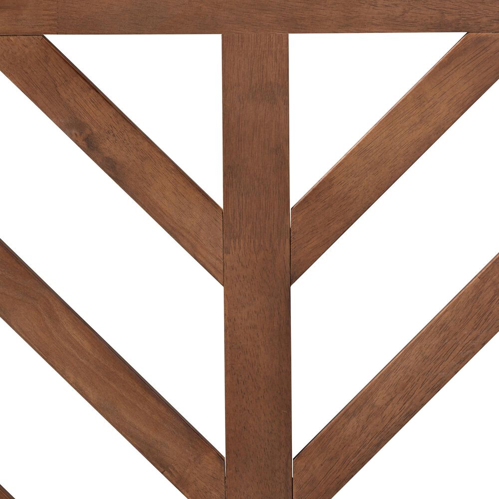 Baxton Studio Belisma Queen Slat Headboard in Ash Walnut, , large
