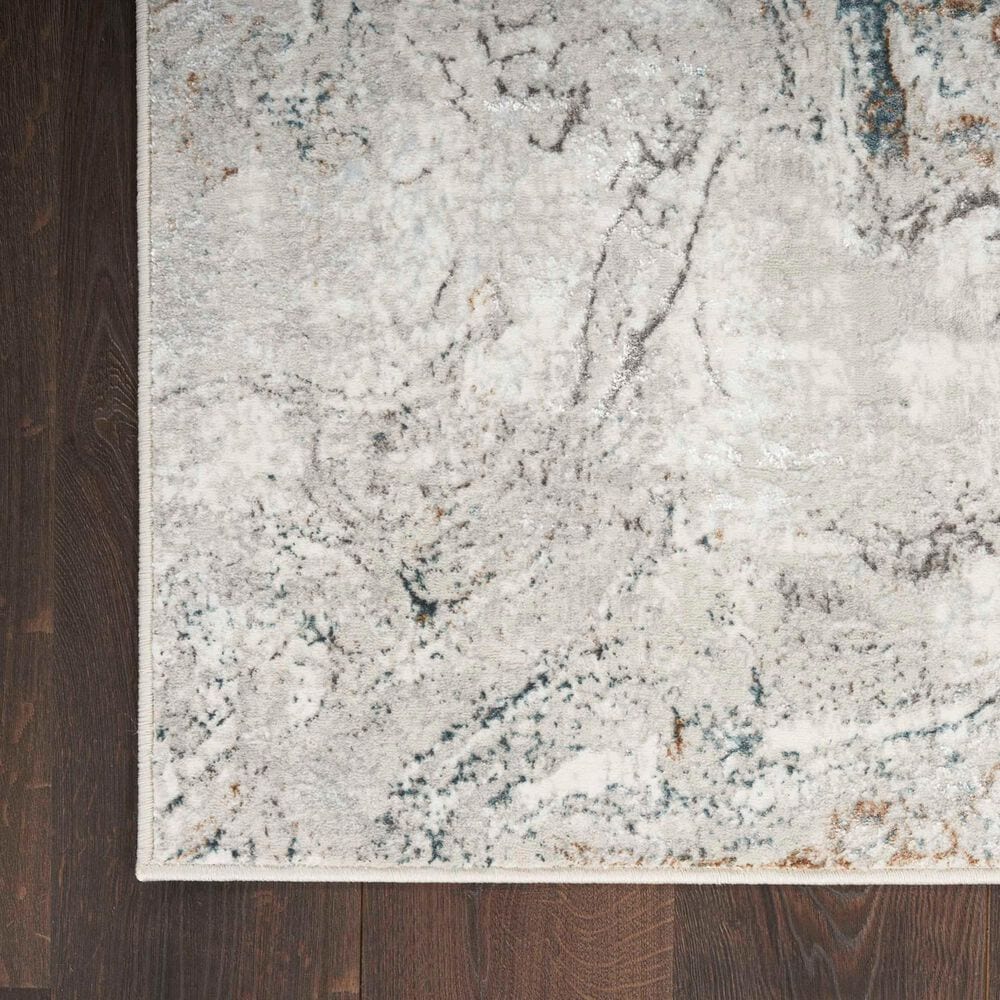 Nourison Glitz GLZ20 Grey and Multicolor 7&#39;10&quot; x 9&#39;10&quot; Area Rug, , large