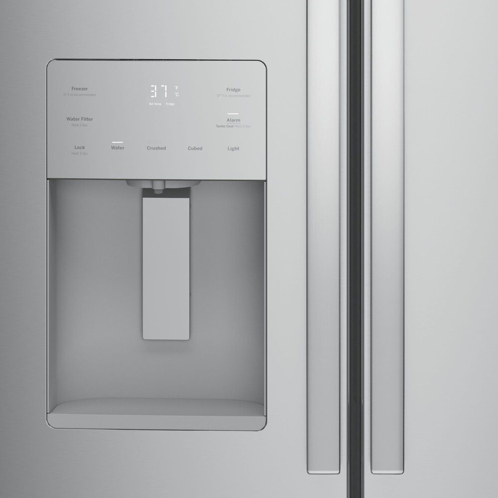 GE Appliances 23.6 Cu. Ft. French-Door Refrigerator with External Water Dispenser in Fingerprint Resistant Stainless Steel, , large