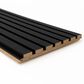 Paramount Matte Black and Black 11.8" x 109" Wall Panel, , large