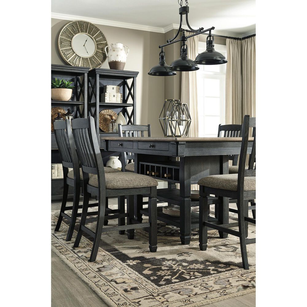 Ashley Tyler Creek Counter Height Table in Textured Black, , large