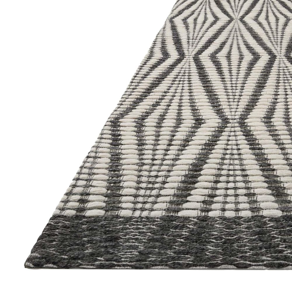 Loloi Kenzie 5&#39; x 7&#39;6&quot; Ivory and Charcoal Area Rug, , large