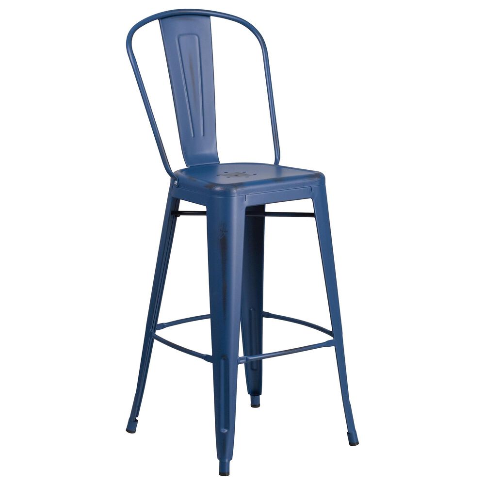 Flash Furniture 30" Barstool in Blue, , large
